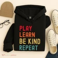 Play Learn Be Kind Repeat Unity Day No Bullies Kindness Hoodie thumb 4