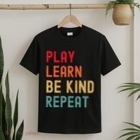 Play Learn Be Kind Repeat Unity Day No Bullies Kindness T-Shirt thumb 2