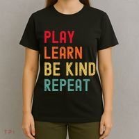 Play Learn Be Kind Repeat Unity Day No Bullies Kindness T-Shirt thumb 4
