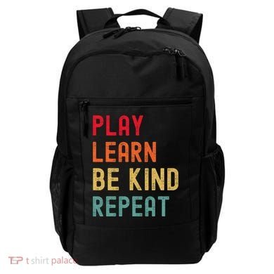 Play Learn Be Kind Repeat Unity Day No Bullies Kindness Backpack