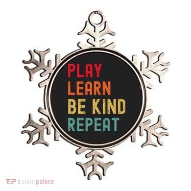 Play Learn Be Kind Repeat Unity Day No Bullies Kindness Ornament