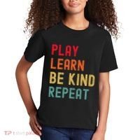 Play Learn Be Kind Repeat Unity Day No Bullies Kindness Kids T-Shirt thumb 2