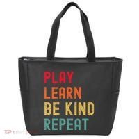 Play Learn Be Kind Repeat Unity Day No Bullies Kindness Tote Bag thumb 0