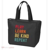 Play Learn Be Kind Repeat Unity Day No Bullies Kindness Tote Bag thumb 3
