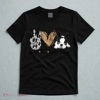 Peace Love Boston Terrier Funny Boston Terrier Lover Dog Mom T-Shirt thumb 5