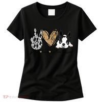 Peace Love Boston Terrier Funny Boston Terrier Lover Dog Mom Women's T-Shirt thumb 0