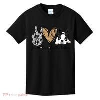 Peace Love Boston Terrier Funny Boston Terrier Lover Dog Mom Kids T-Shirt thumb 0
