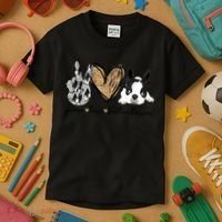 Peace Love Boston Terrier Funny Boston Terrier Lover Dog Mom Kids T-Shirt thumb 3