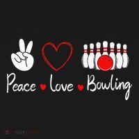 Peace Love Bowling Cute Bowling Lover Visor thumb 3