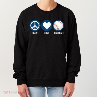 Peace Love Baseball Women's Sweatshirt