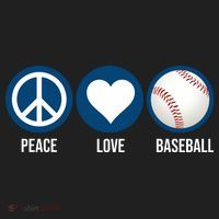 Peace Love Baseball Women's Sweatshirt thumb 2