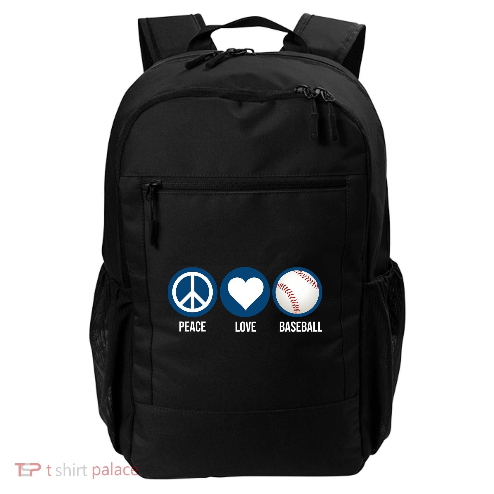 Peace Love Baseball Backpack