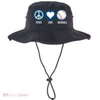 Peace Love Baseball Bucket Hat thumb 0