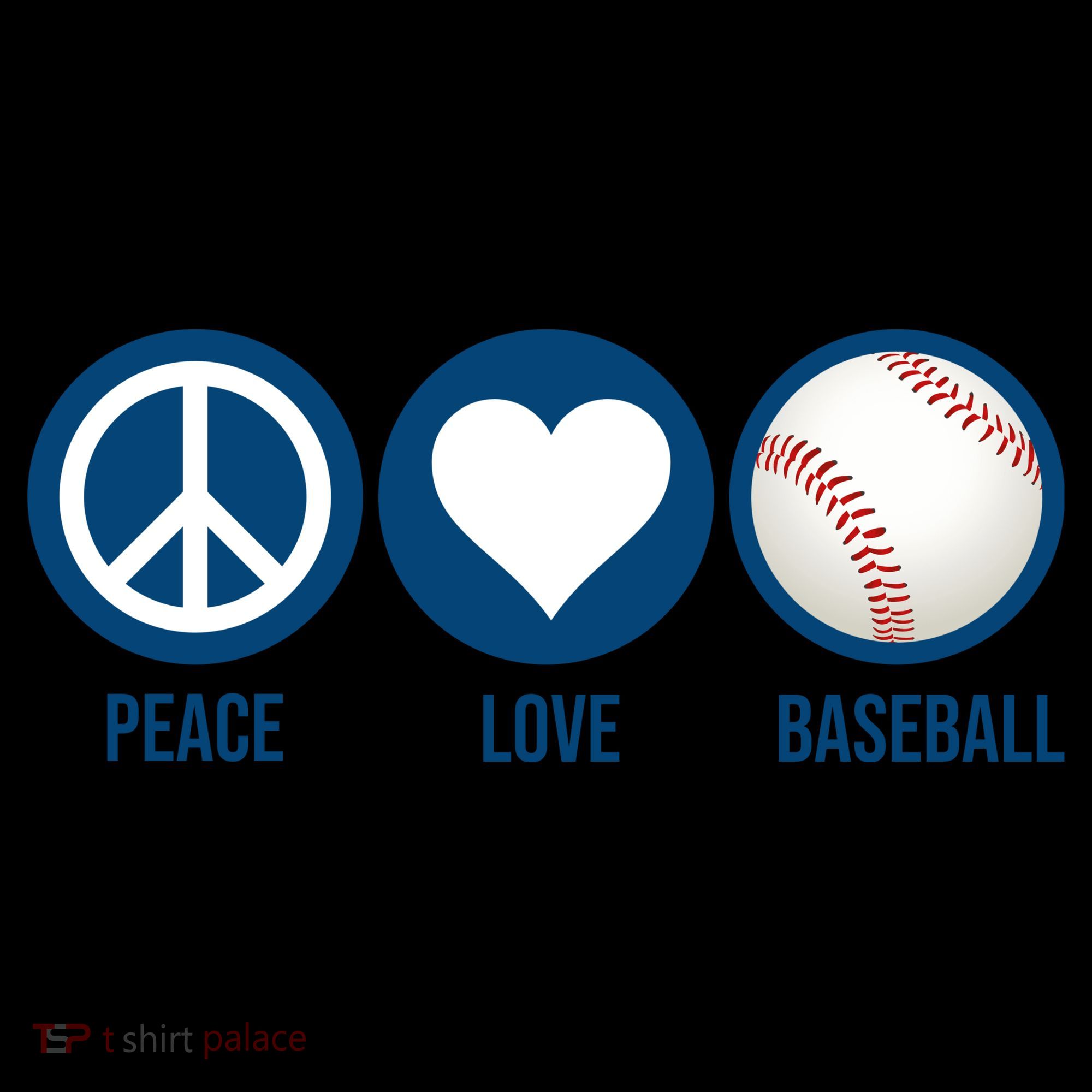 Peace Love Baseball Coffee Mug
