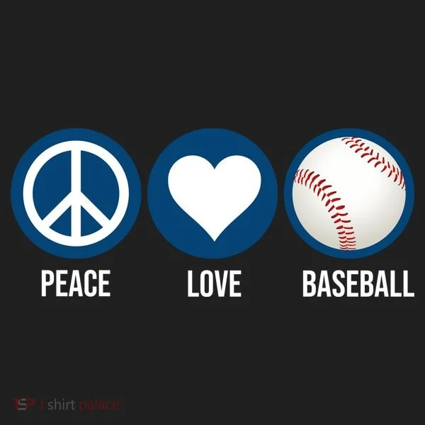 Peace Love Baseball Tumbler