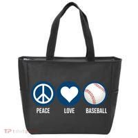 Peace Love Baseball Tote Bag thumb 0