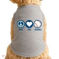 Peace Love Baseball Doggie Tank thumb 0
