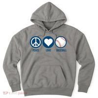 Peace Love Baseball Hoodie thumb 0