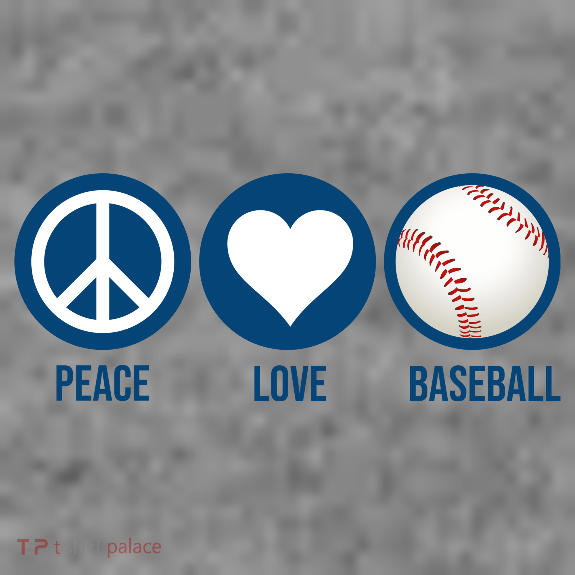 Peace Love Baseball Long Sleeve Shirt