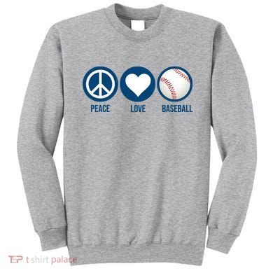 Peace Love Baseball Sweatshirt