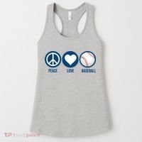 Peace Love Baseball Women's Tank Top thumb 0