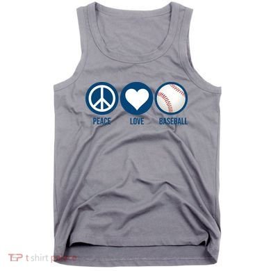 Peace Love Baseball Tank Top