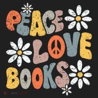 Peace Love Books Groovy Bookworm Book Nerd Reading Teacher Tumbler thumb 3