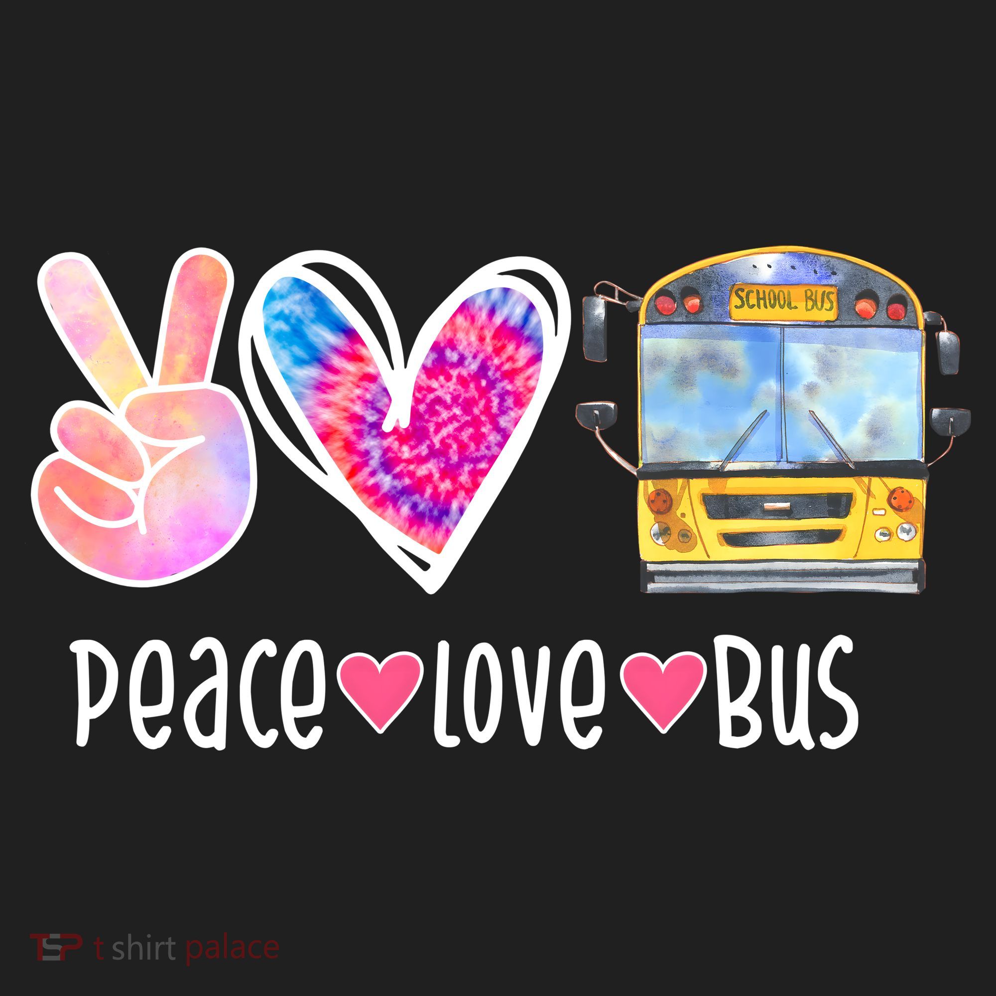 Peace Love Bus Gift For Bus Driver Women's Sweatshirt