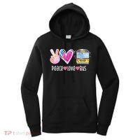 Peace Love Bus Gift For Bus Driver Women's Hoodie thumb 0