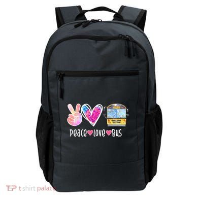 Peace Love Bus Gift For Bus Driver Backpack