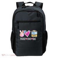 Peace Love Bus Gift For Bus Driver Backpack thumb 0