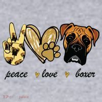 Peace Love Boxer Dog Boxer Dog Lover Gift Women's Sweatshirt thumb 2