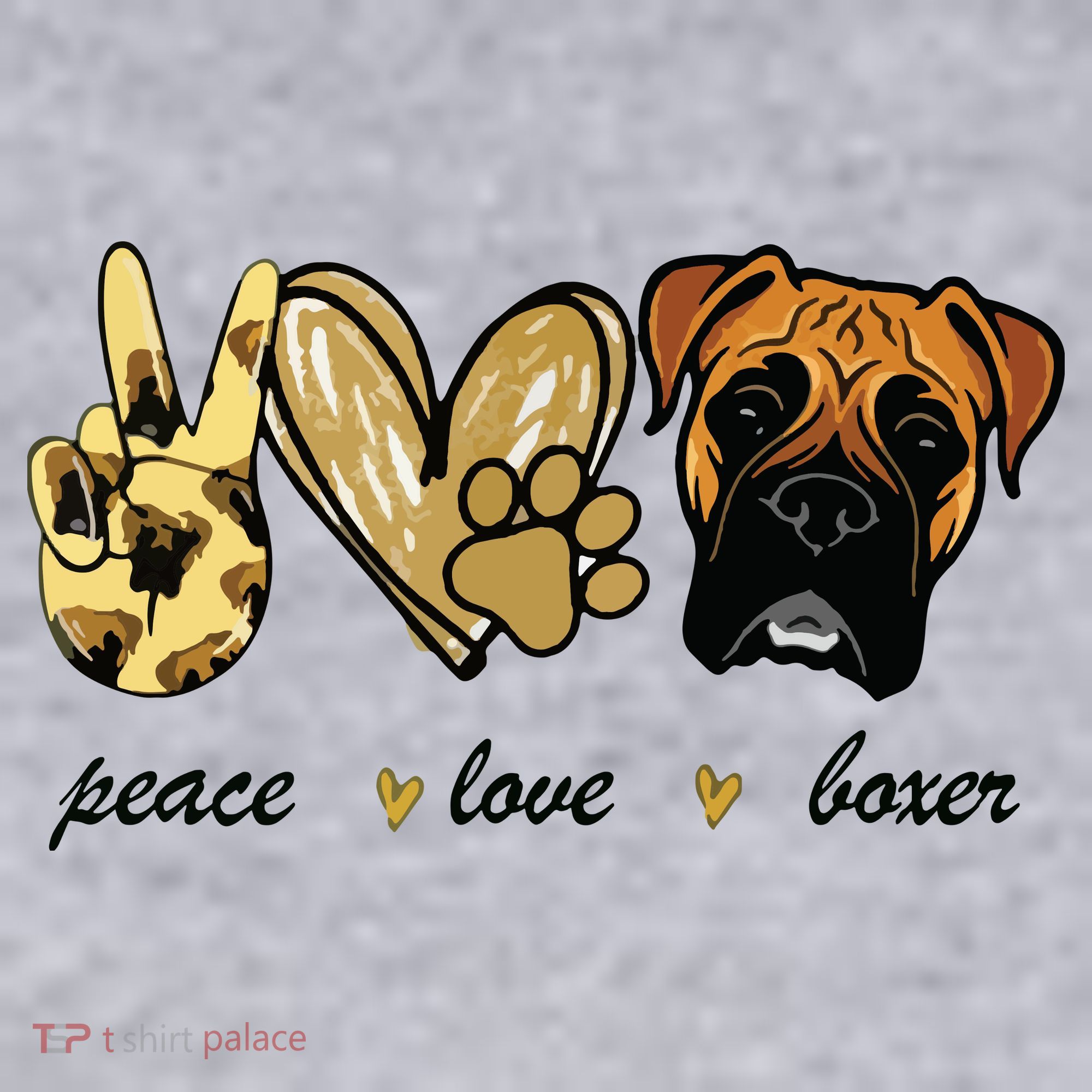 Peace Love Boxer Dog Boxer Dog Lover Gift Women's Sweatshirt