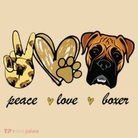 Peace Love Boxer Dog Boxer Dog Lover Gift Tote Bag thumb 4