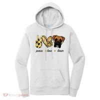 Peace Love Boxer Dog Boxer Dog Lover Gift Women's Hoodie thumb 0