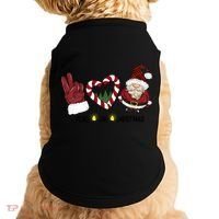 Peace Love Christmas Gnome Sublimation Funny Xmas Gift Doggie Tank thumb 0