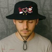 Peace Love Christmas Gnome Sublimation Funny Xmas Gift Bucket Hat thumb 2