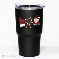 Peace Love Christmas Gnome Sublimation Funny Xmas Gift Tumbler thumb 0
