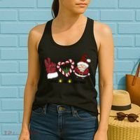 Peace Love Christmas Gnome Sublimation Funny Xmas Gift Women's Tank Top thumb 2