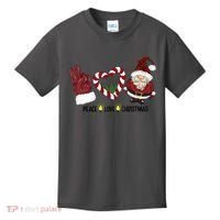 Peace Love Christmas Gnome Sublimation Funny Xmas Gift Kids T-Shirt thumb 0