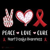 Peace Love Cure Heart Disease Awareness Chd Gift Coffee Mug thumb 5