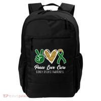 Peace Love Cure Kidney Disease Awareness Backpack thumb 0
