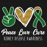 Peace Love Cure Kidney Disease Awareness Tote Bag thumb 4