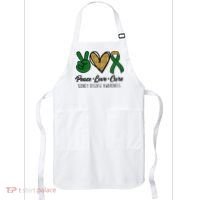 Peace Love Cure Kidney Disease Awareness Apron thumb 0