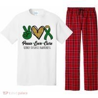 Peace Love Cure Kidney Disease Awareness Pajama Set thumb 0