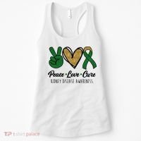 Peace Love Cure Kidney Disease Awareness Women's Tank Top thumb 0