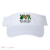 Peace Love Cure Kidney Disease Awareness Visor thumb 0