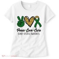 Peace Love Cure Kidney Disease Awareness Women's T-Shirt thumb 0