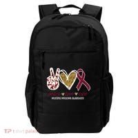 Peace Love Cure Multiple Myeloma Awareness Backpack thumb 0