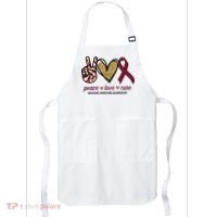 Peace Love Cure Multiple Myeloma Awareness Apron thumb 0